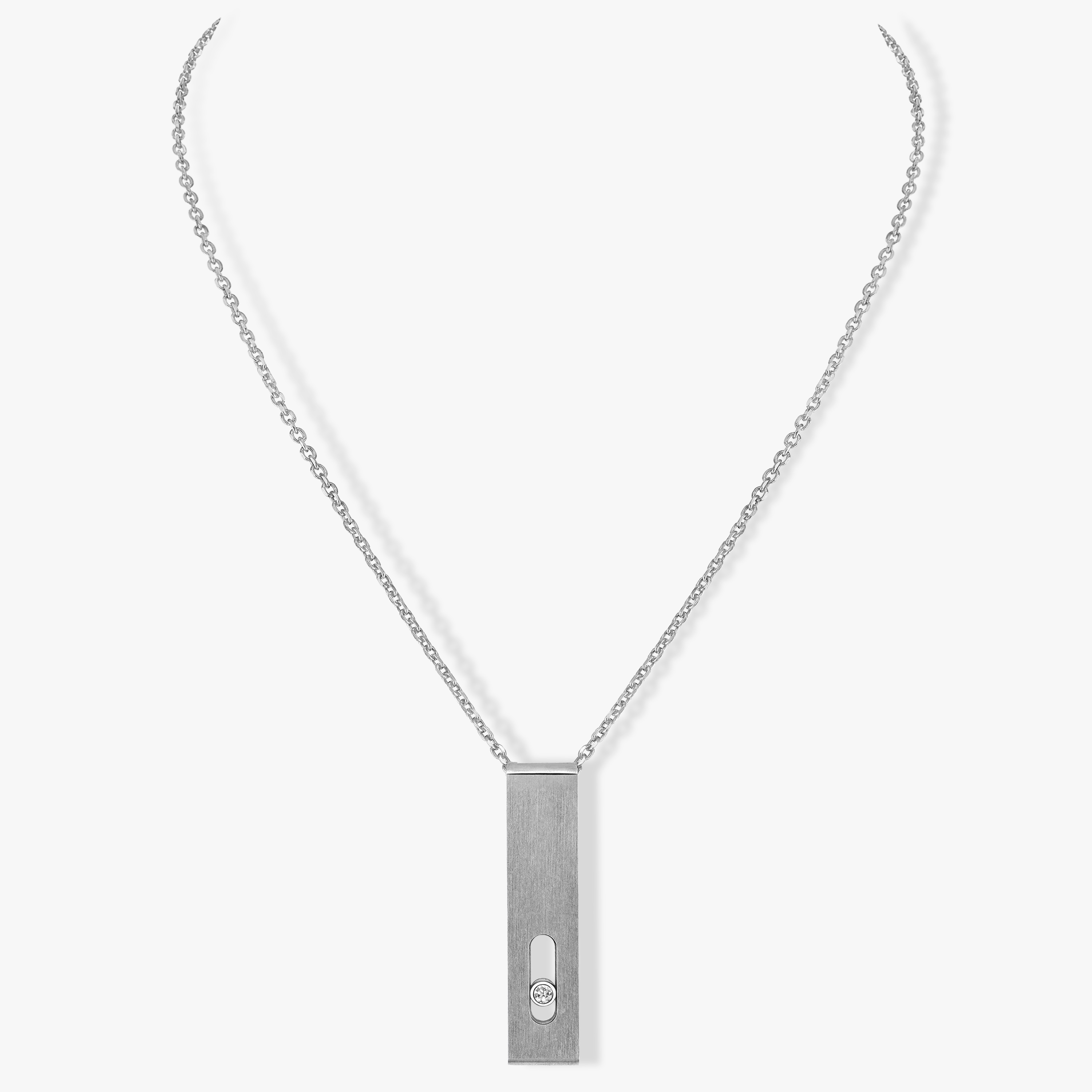 Move Titanium Pendant Natural Titanium For Her Diamond Necklace 06717-TN