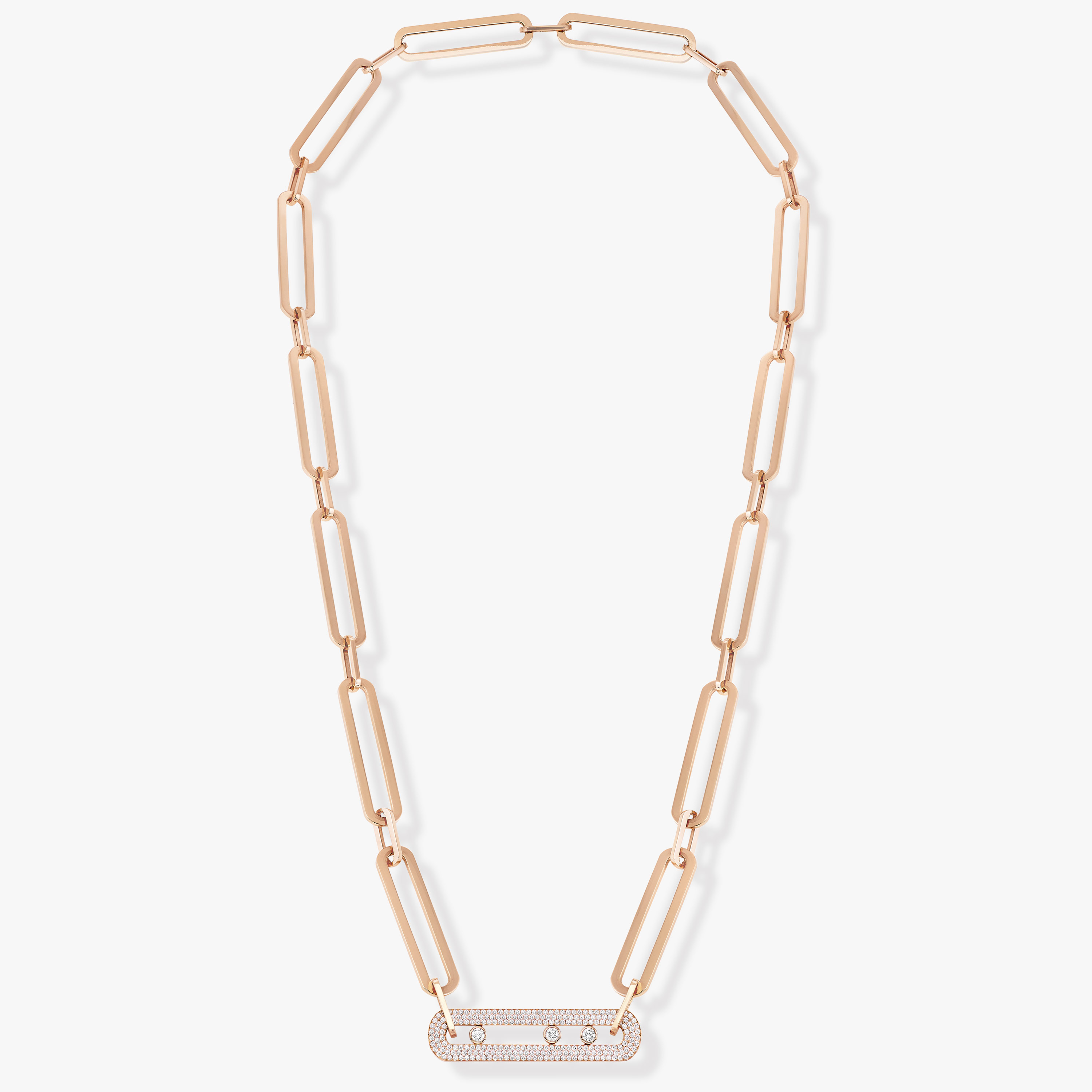 Move 10th Anniversary XL Rose Gold For Her Diamond Necklace 06768-PG