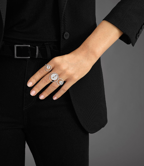 Lucky Move 3-Finger-Ring Für sie Diamant Ring Gelbgold 10134-YG