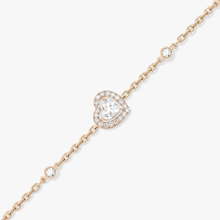 Joy Cœur 0.15 carat diamond Pink Gold For Her Diamond Bracelet 12069-PG
