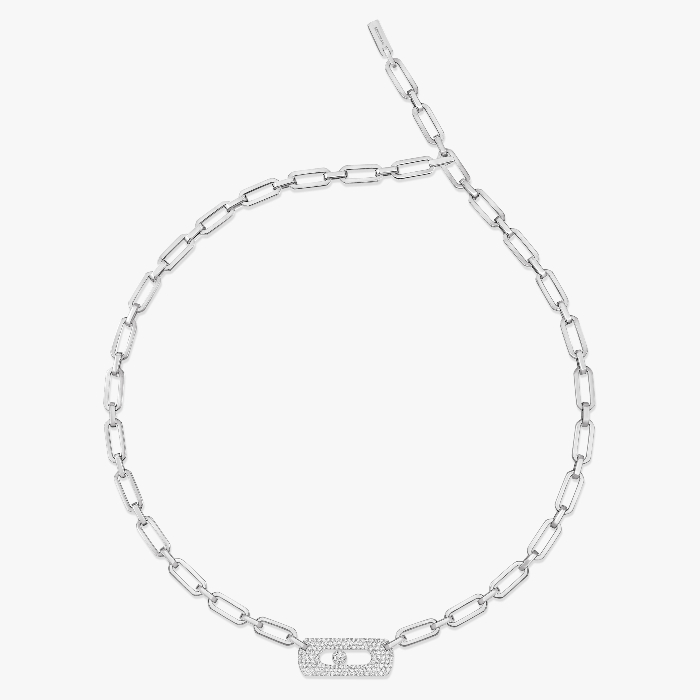 My Move Necklace White Gold For Her Diamond Necklace 12095-WG