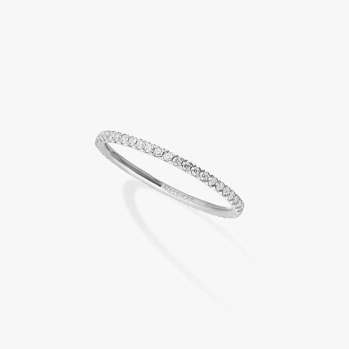 Anillo Mujer Oro blanco Diamante Alianza Gatsby 04036-WG