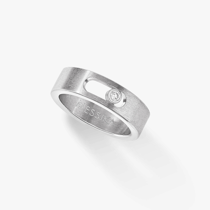 Ring For Him Natural Titanium Diamond Move Titanium موديل صغير 07166-TN
