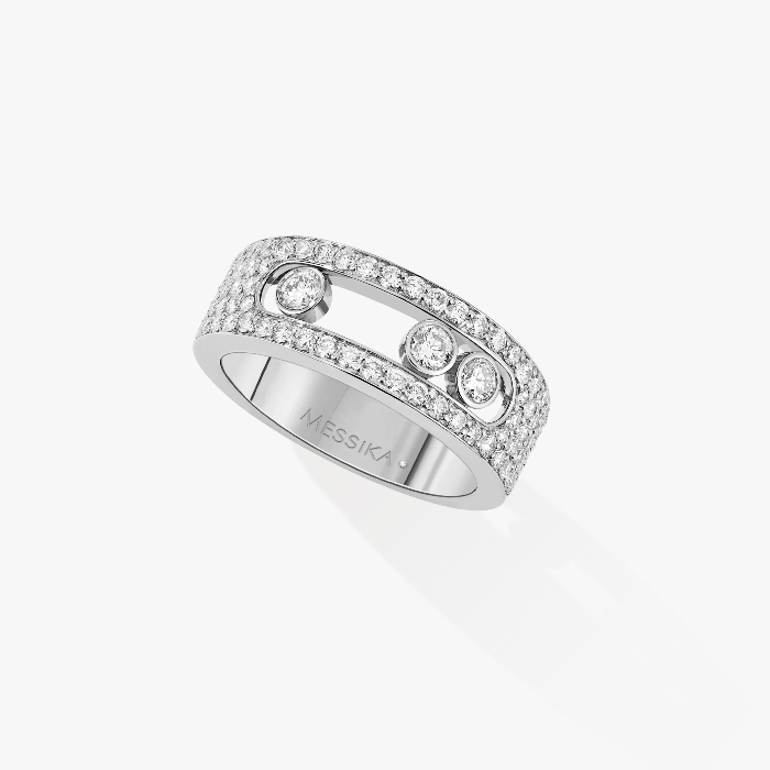 Move Joaillerie Pavé SM White Gold For Her Diamond Ring 04703-WG