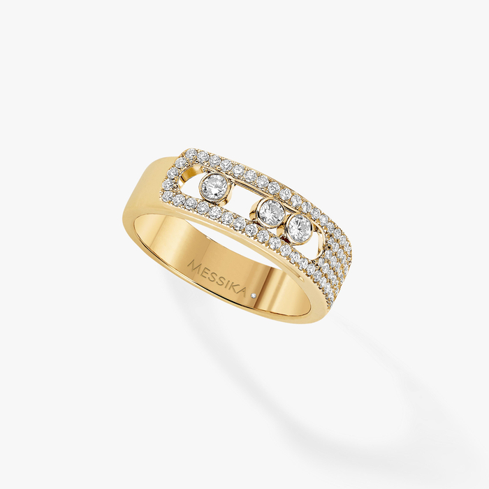 Move Noa Pavée Für sie Diamant Ring Gelbgold 06129-YG