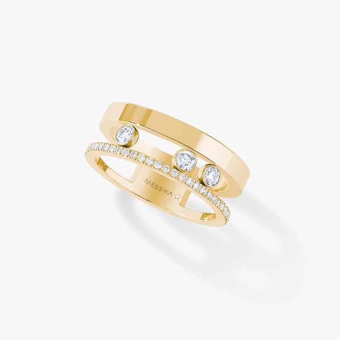 Bague Femme Or Jaune Diamant Move Romane  06516-YG