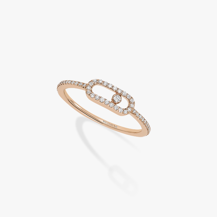 Move Uno Pavé Pink Gold For Her Diamond Ring 05630-PG