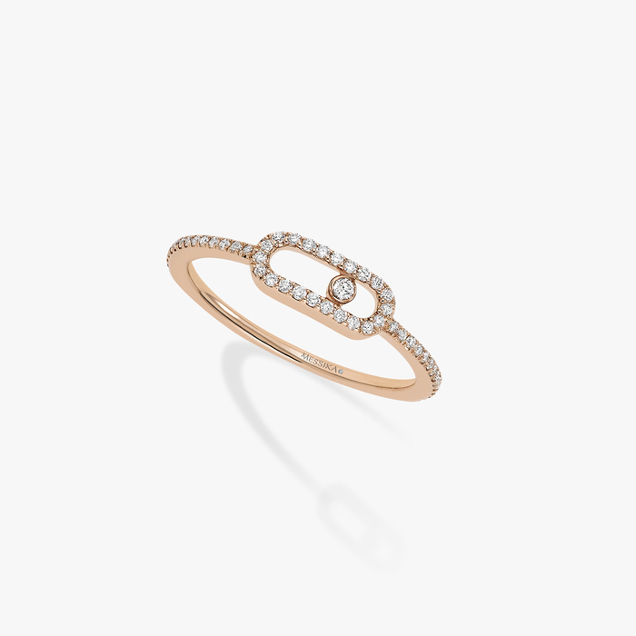 Move Uno Pavée Für sie Diamant Ring Roségold 05630-PG