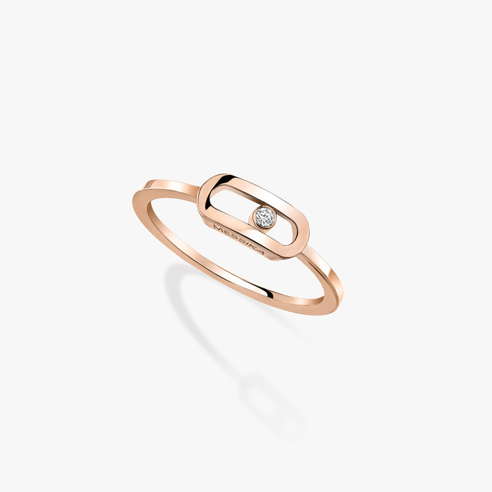 Anillo Mujer Oro rosa Diamante Move Uno Oro 10055-PG