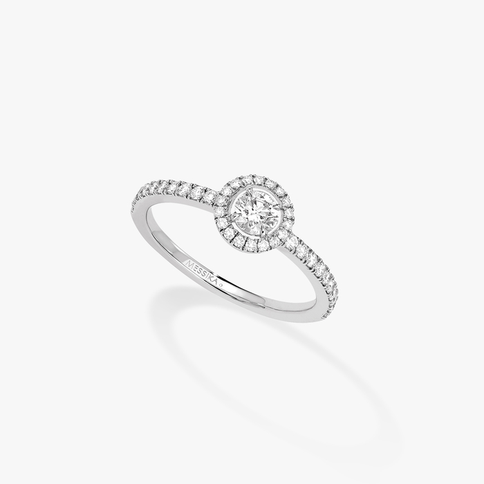 Bague Femme Or Blanc Diamant Joy Diamant Rond 0,25ct 04163-WG