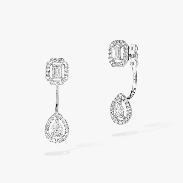 My Twin Toi & Moi 0.15ct x2 White Gold For Her Diamond Earrings 06504-WG