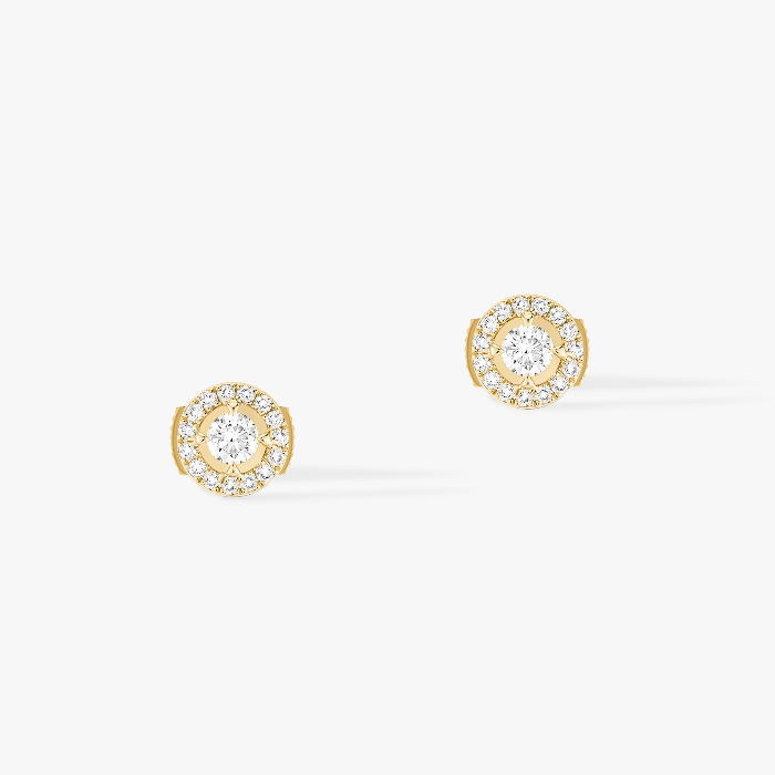 Joy Round Diamonds 0.10ct x 2 Yellow Gold For Her Diamond Earrings 06991-YG