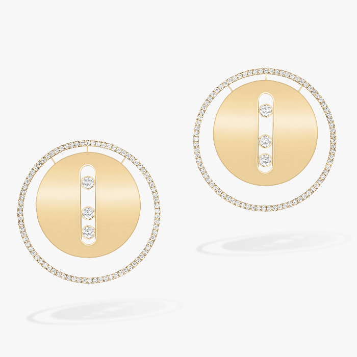 Lucky Move LM Yellow Gold For Her Diamond Earrings 10818-YG