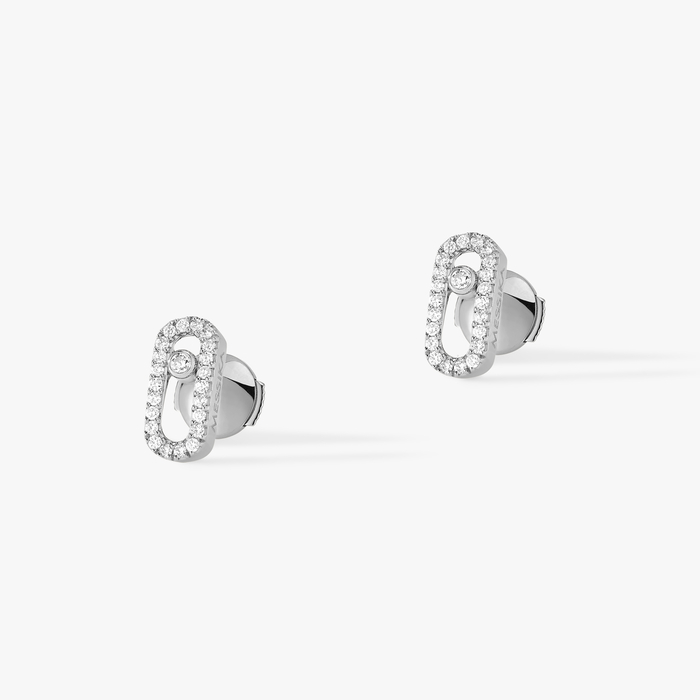 Move Uno White Gold For Her Diamond Earrings 05634-WG