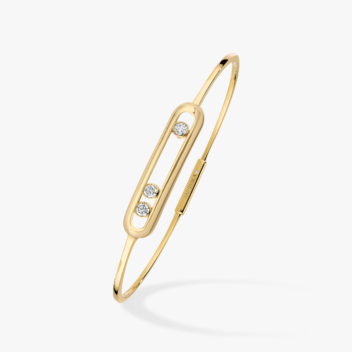 Move Thin Yellow Gold For Her Diamond Bracelet 04068-YG