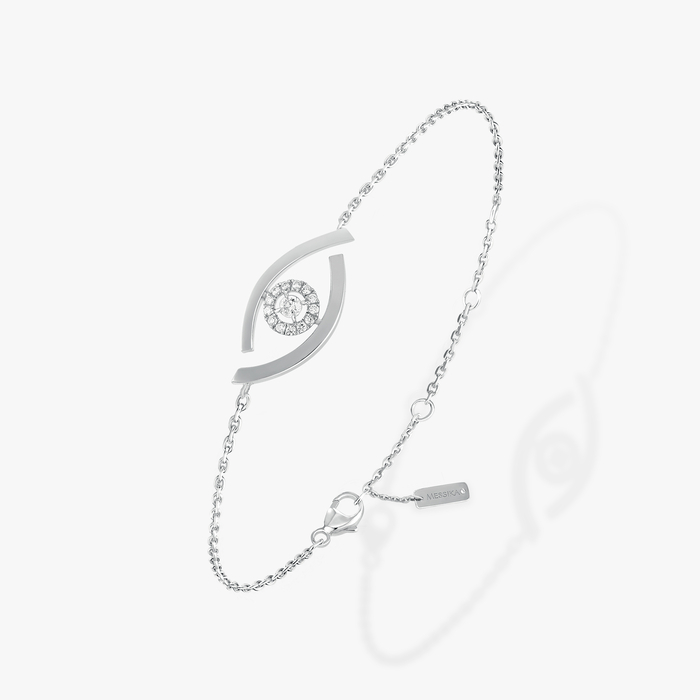 Lucky Eye White Gold For Her Diamond Bracelet 10034-WG