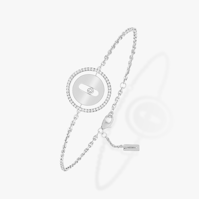 Bracelet For Her White Gold Diamond Lucky Move SM 07540-WG