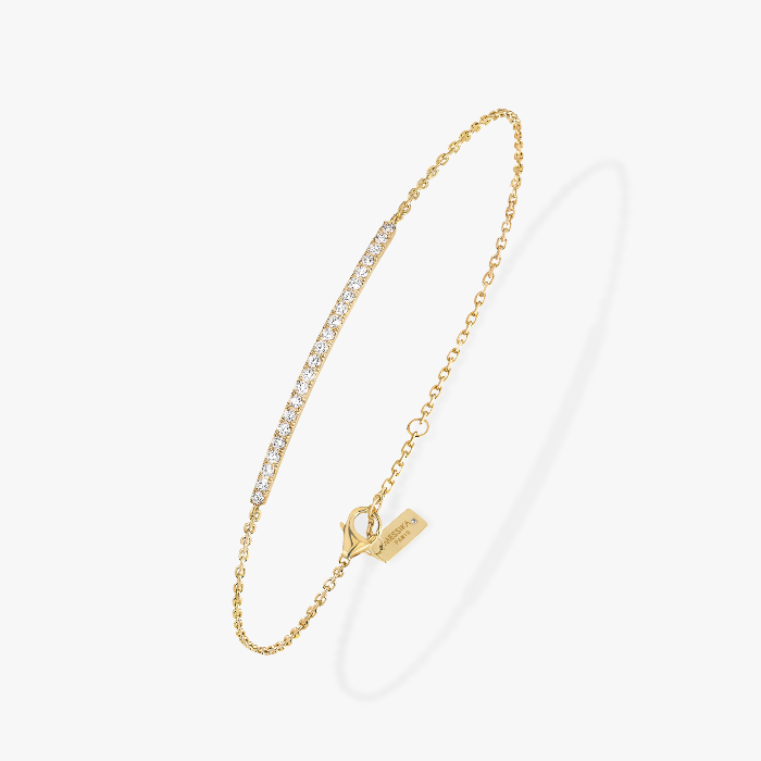 Gatsby Bar Yellow Gold For Her Diamond Bracelet 05446-YG