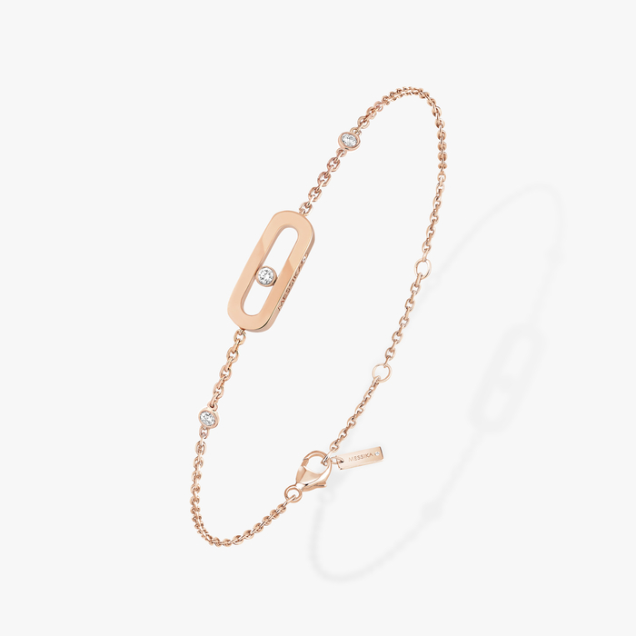 Bracelet For Her Pink Gold Diamond Move Uno Bracelet 10051-PG