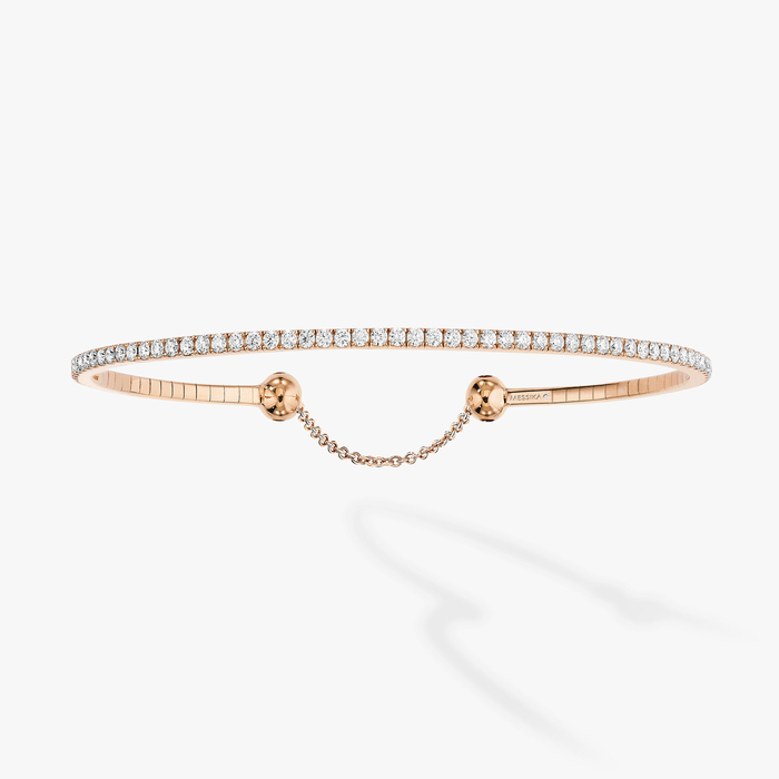 Skinny 1.6ct Pink Gold For Her Diamond Bracelet 04849-PG