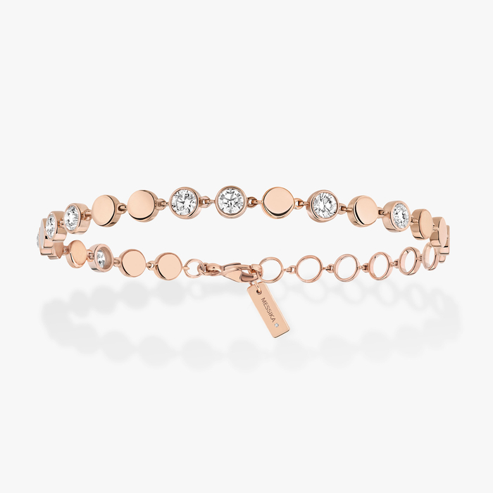 Bracelet Femme Or Rose Diamant Bracelet D-Vibes MM 12484-PG