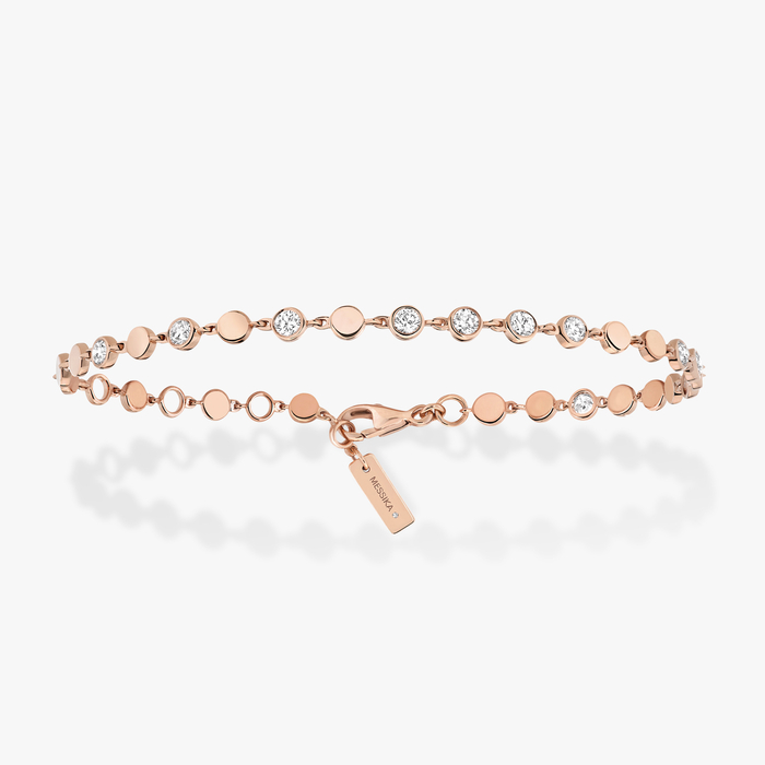 Bracelet For Her Pink Gold Diamond D-Vibes SM 12350-PG