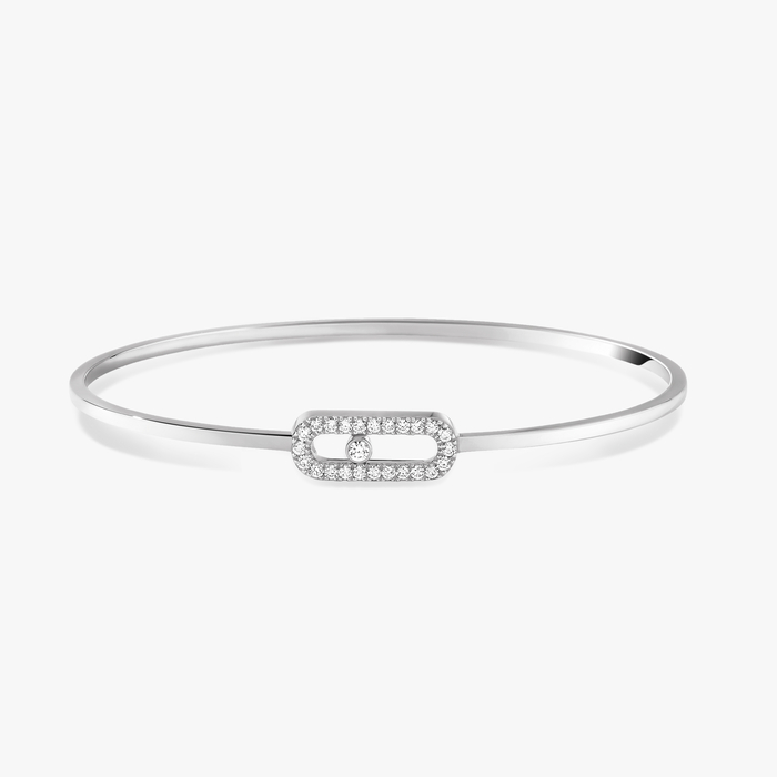 Pulsera Mujer Oro blanco Diamante Esclava Flex Move Uno Pavé 11134-WG