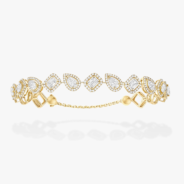 Bracelet Femme Or Jaune Diamant My Twin Skinny Rivière 07102-YG