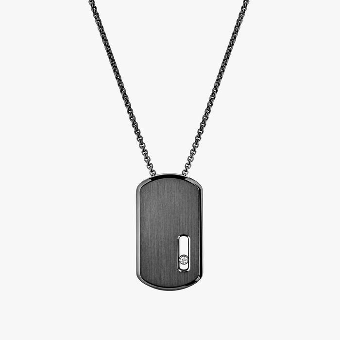 Collier Femme Titane Graphite Diamant Pendentif GM Move Titanium Graphite 13194-TG