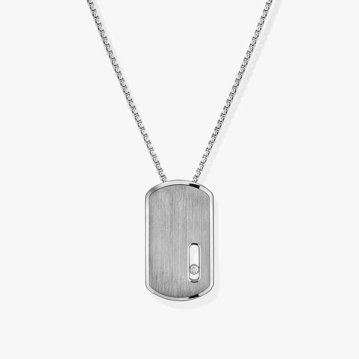 Necklace For Her Natural Titanium Diamond Move Titanium Natural LM Pendant Necklace 12538-TN