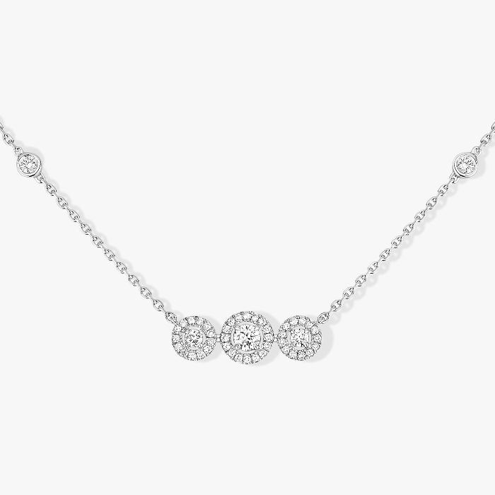 Collar Mujer Oro blanco Diamante Joy Trilogy 07030-WG