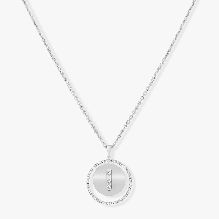 Lucky Move MM White Gold For Her Diamond Necklace 07394-WG