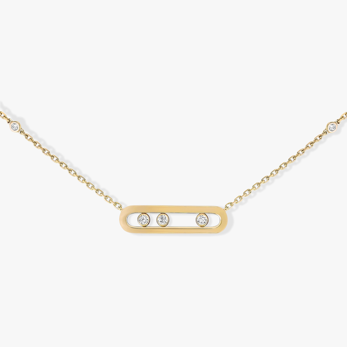 Necklace For Her Yellow Gold Diamond Baby Move 04323-YG