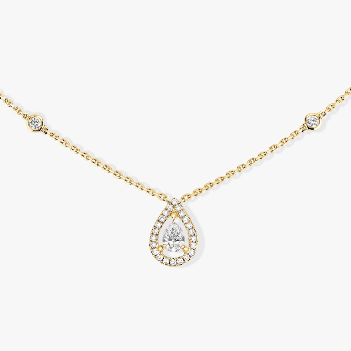 Collier Femme Or Jaune Diamant Joy Diamant Poire 0,25ct 05224-YG