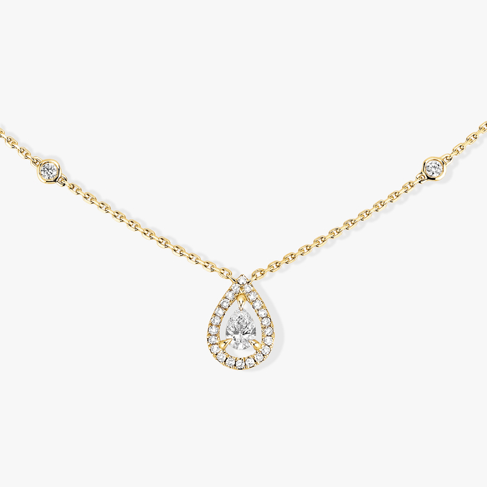 Necklace For Her Yellow Gold Diamond Joy Pear Diamond 0.25ct 05224-YG