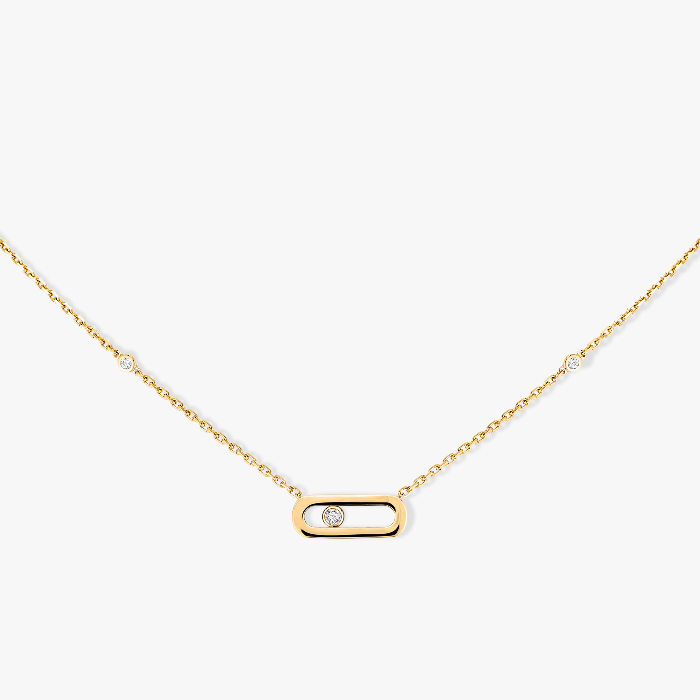 Gold Move Uno Yellow Gold For Her Diamond Necklace 10053-YG