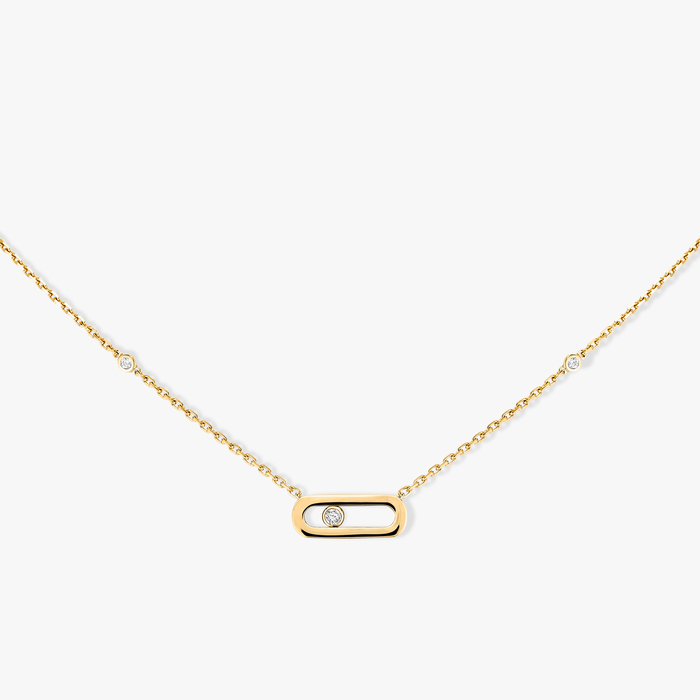 Necklace For Her Yellow Gold Diamond Gold Move Uno 10053-YG