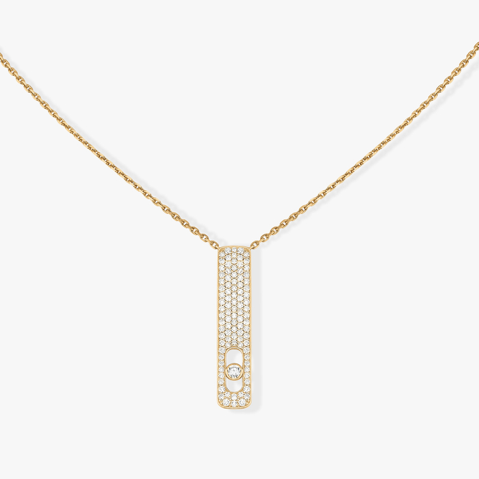 Necklace For Her Yellow Gold Diamond My First Diamond Pavé  07520-YG