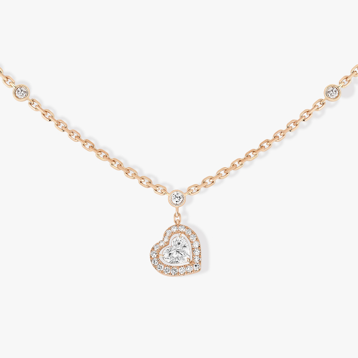 Collier Femme Or Rose Diamant Joy diamant cœur 0,15ct 11437-PG