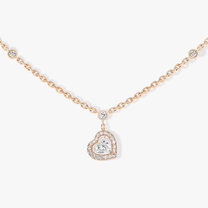 Joy cœur 0.15-carat diamond Pink Gold For Her Diamond Necklace 11437-PG