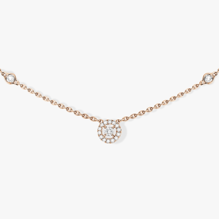 Collier Femme Or Rose Diamant Joy XS 05370-PG