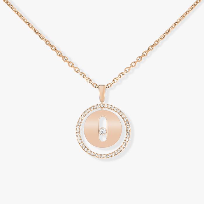 Lucky Move SM Pink Gold For Her Diamond Necklace 07396-PG