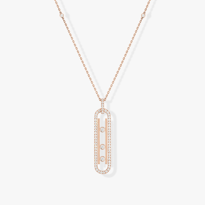 Collar Mujer Oro rosa Diamante Collar Move 10th PM  10032-PG