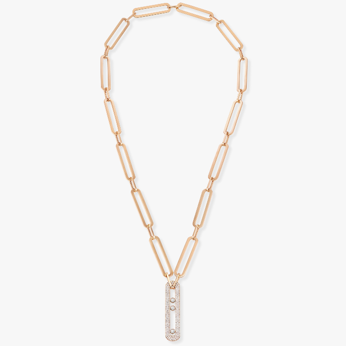 Move 10th Anniversary XL Rose Gold For Her Diamond Necklace 06768-PG