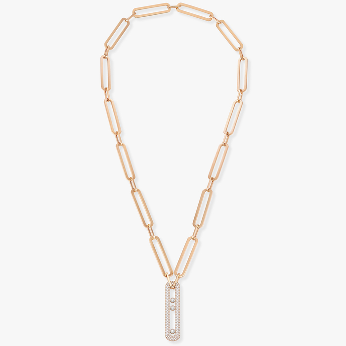 Move 10th Anniversary XL Rose Gold For Her Diamond Necklace 06768-PG