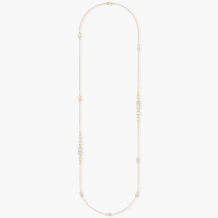 Move Uno  Pink Gold For Her Diamond Necklace 07170-PG