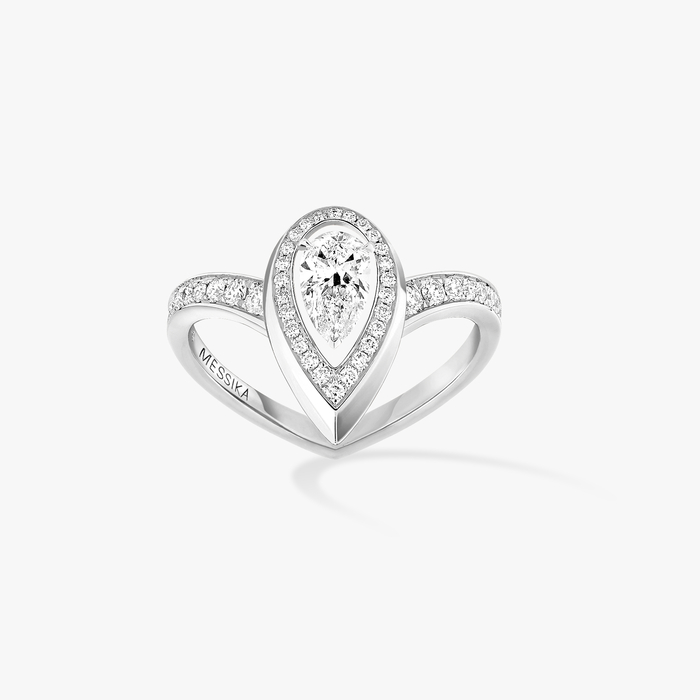 Bague Femme Or Blanc Diamant Fiery 0,30ct 12331-WG