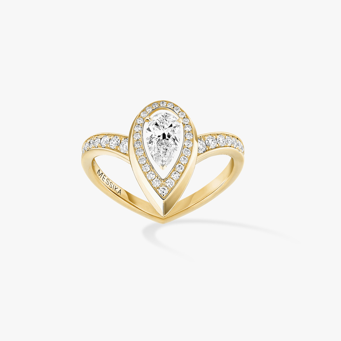 Ring For Her Yellow Gold Diamond Fiery 0.30ct 12331-YG