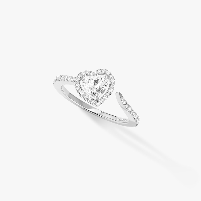 Bague Femme Or Blanc Diamant Joy diamant Cœur 0,40ct 11994-WG