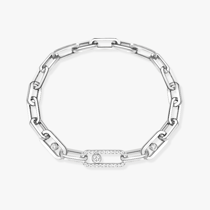 Move Link White Gold For Her Diamond Bracelet 12576-WG